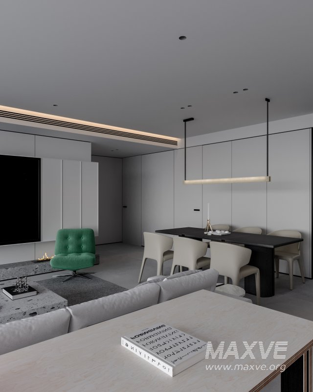 Modern living and dining room - Image 8