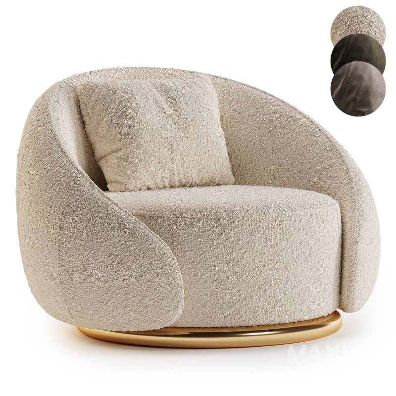 GHIDINI1961 ABBRACCI armchair 2 - Image 3