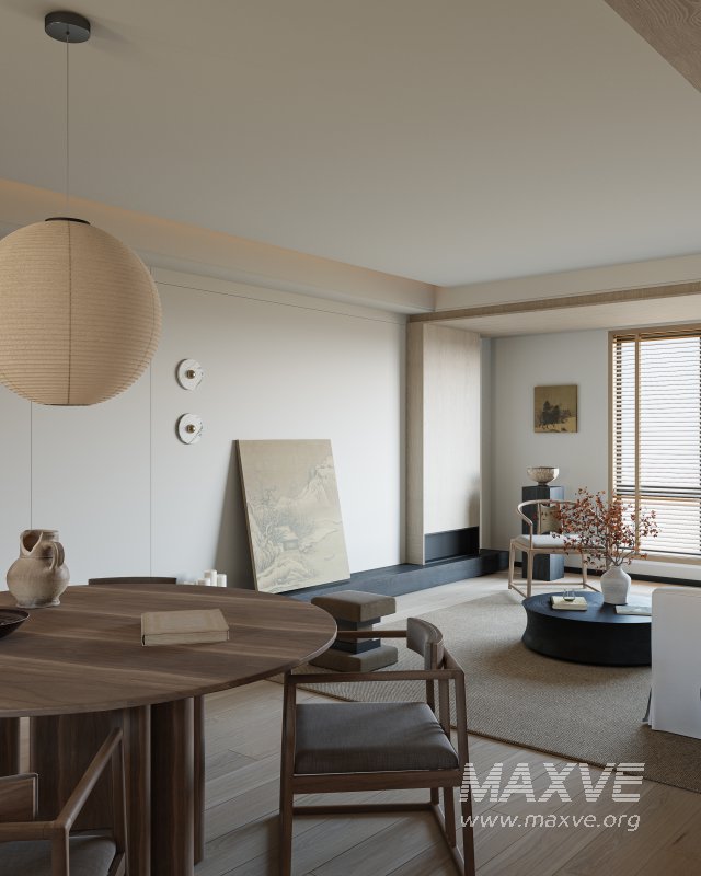 Chinese style living room and dining room - Image 5