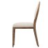 French Contemporary Round Fabric Dining Side Chair - Thumbnail 5