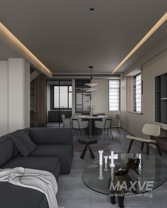 Modern living and dining room - Image 3