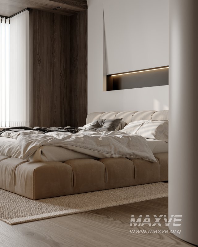 Modern bedroom and dressing room - Image 4