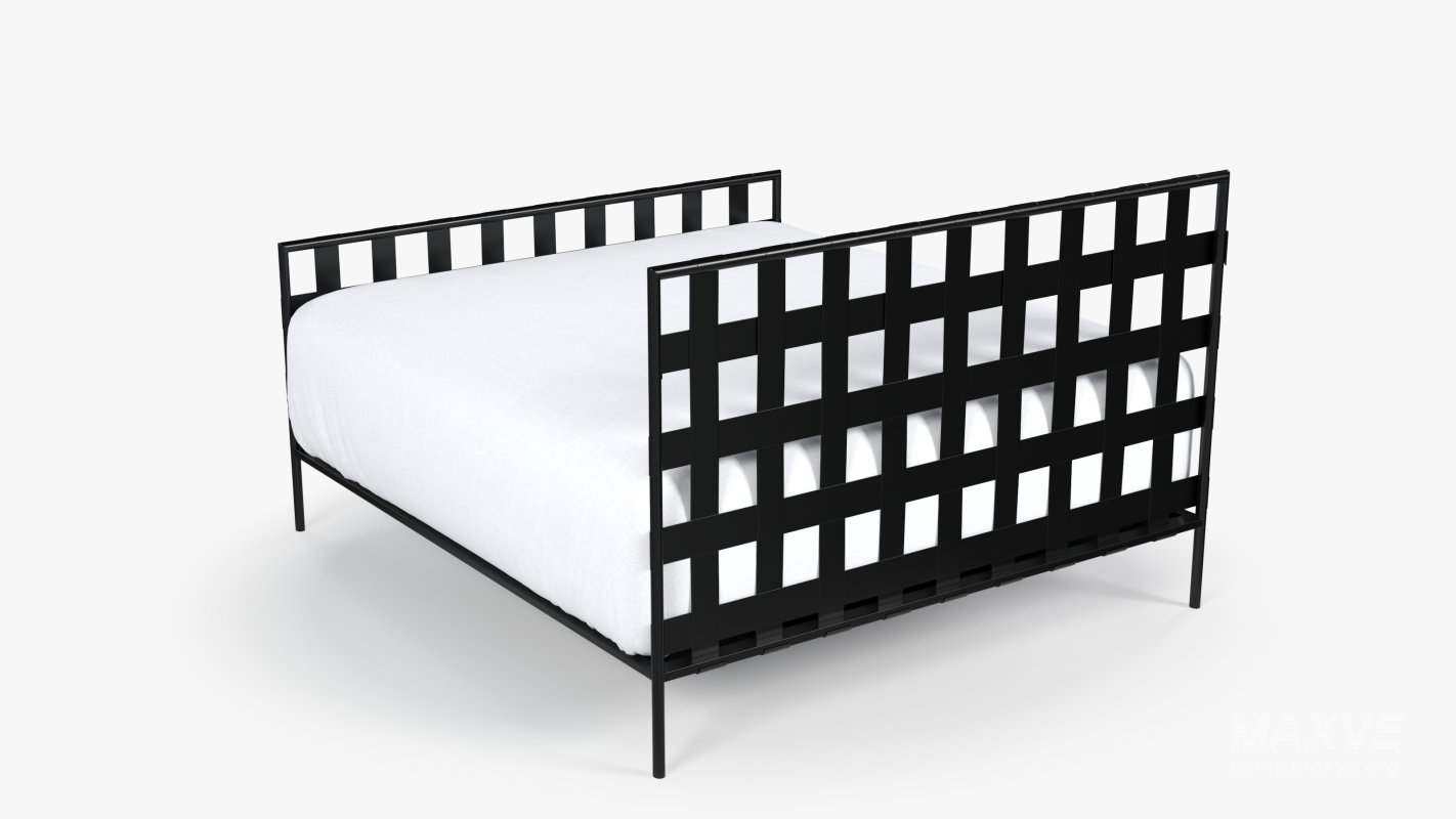 Black Metal Bed - Image 4