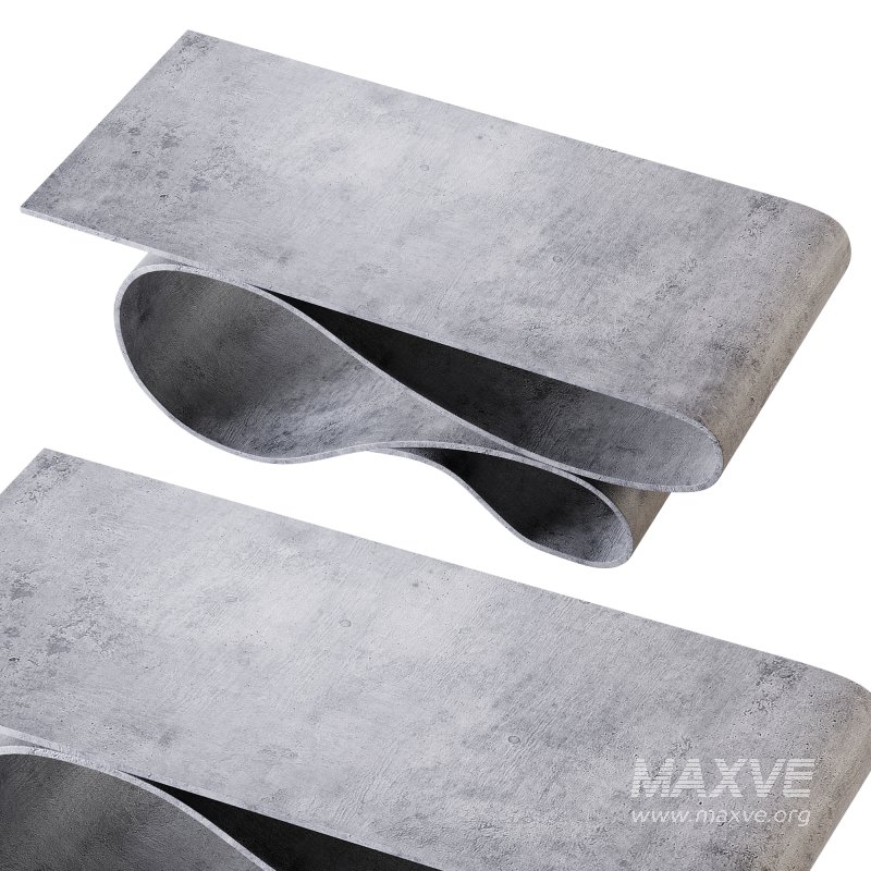 : Whorl Coffee Table in Concrete Canvas - Image 5