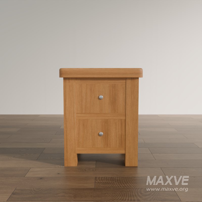 2-Drawer Traditional Bedside Table - Image 5