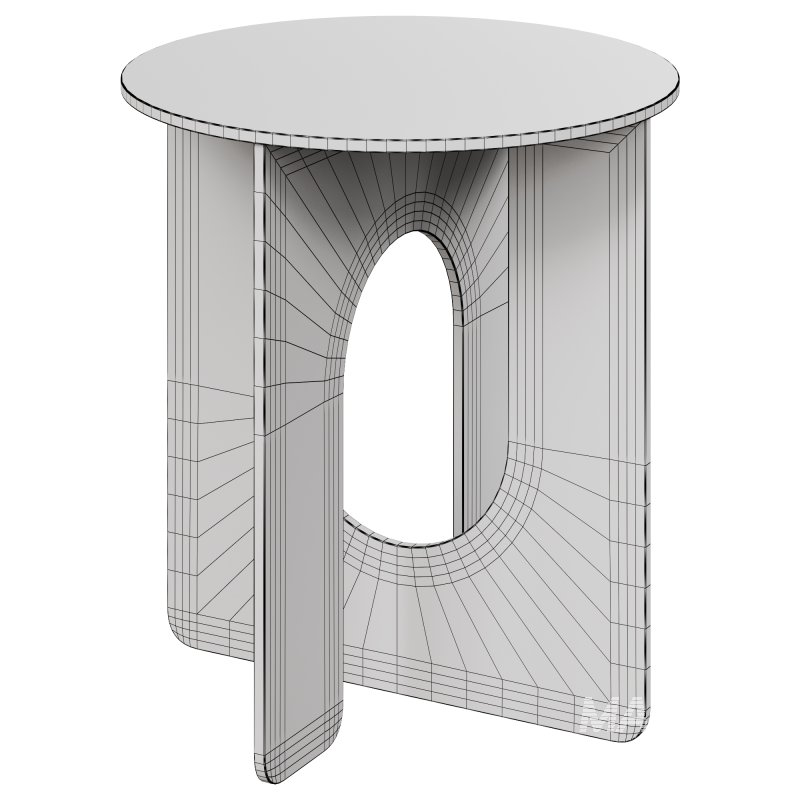 Twist Purple Blue Gradient Glass Side Table by Studio Monsoleil - Image 2