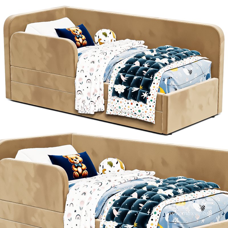 The bed is a soft corner Mocha from Chic Galicia - Image 2