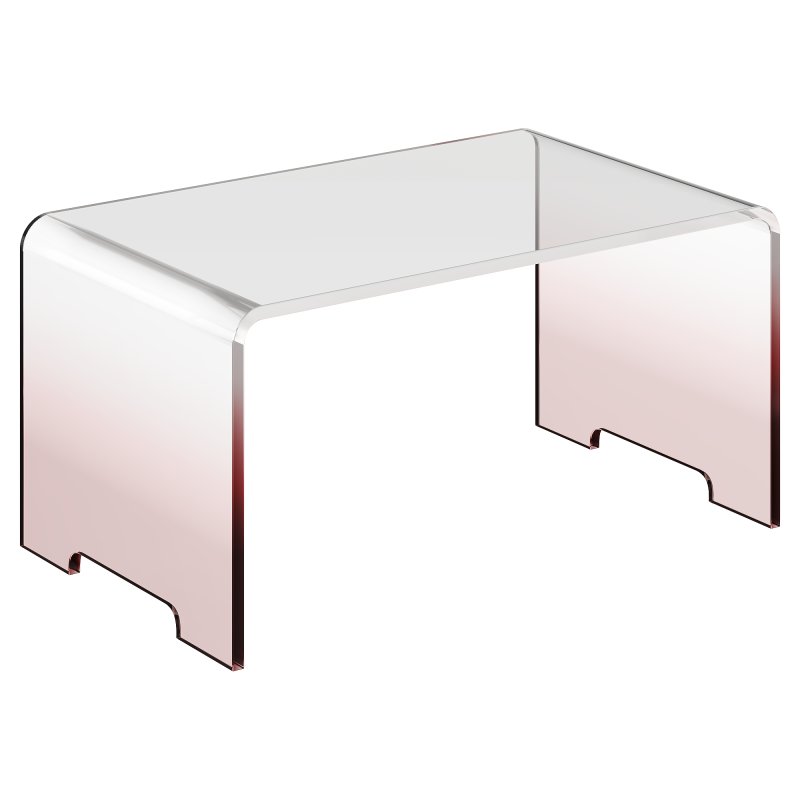 Transparent Table – Acrylic – Gradient Color Design by Creative Home Decor - Image 1