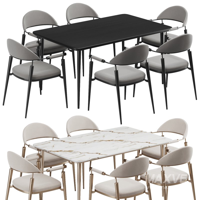 Dinning chair and table276 - Image 1