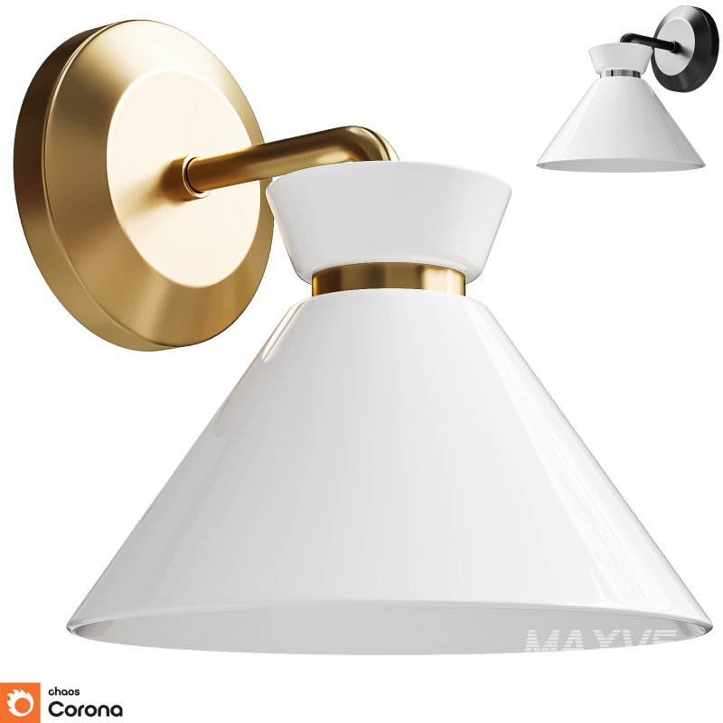 Halston 8 in Wall Vanity Light - Image 1