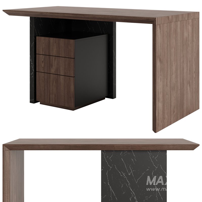 60 Modern Wooden Desk - Image 2