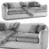 Bacio Cream Boucle Sofa with Bleached Oak Legs - Thumbnail 7