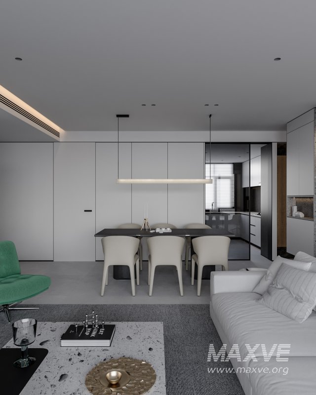 Modern living and dining room - Image 6