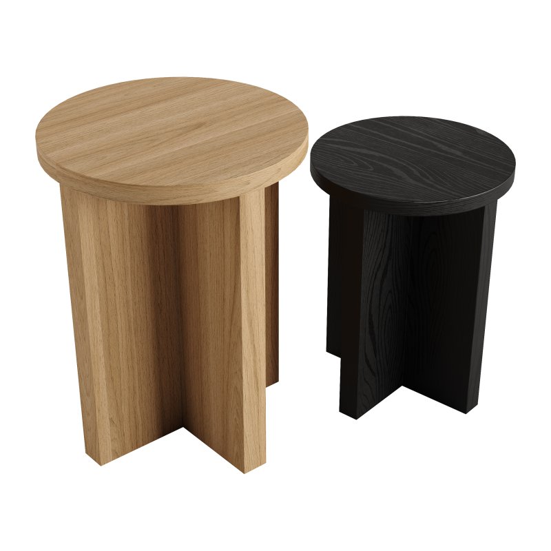 CHENE Side Table and Stool by Atelier De Troupe - Image 6