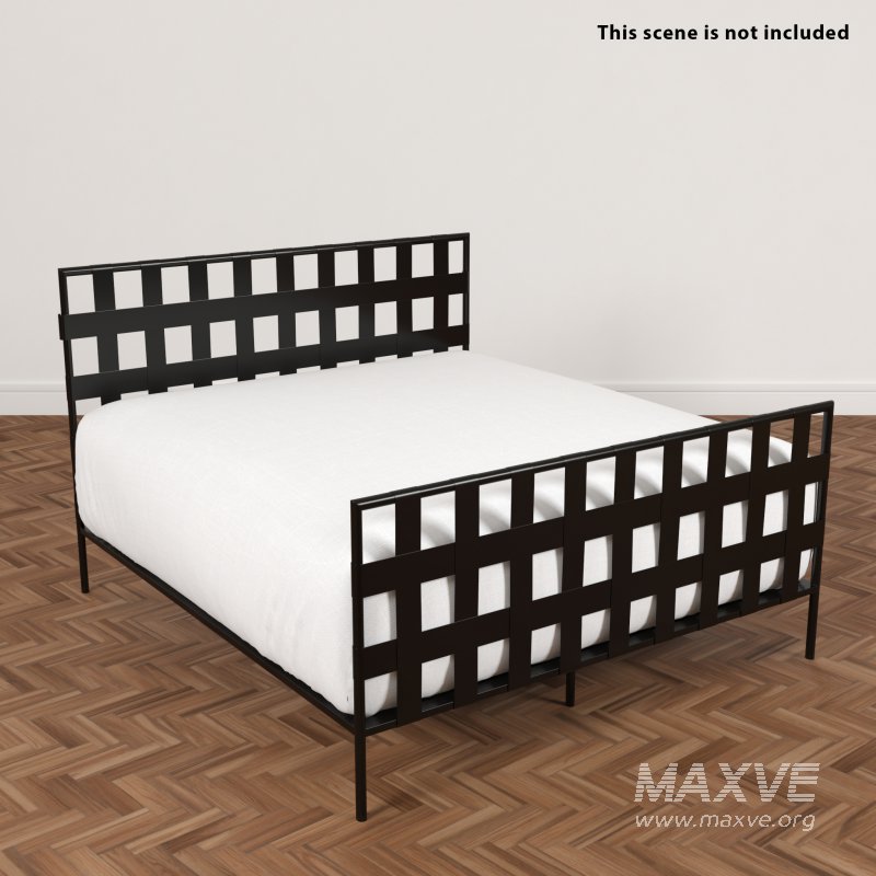 Black Metal Bed - Image 6