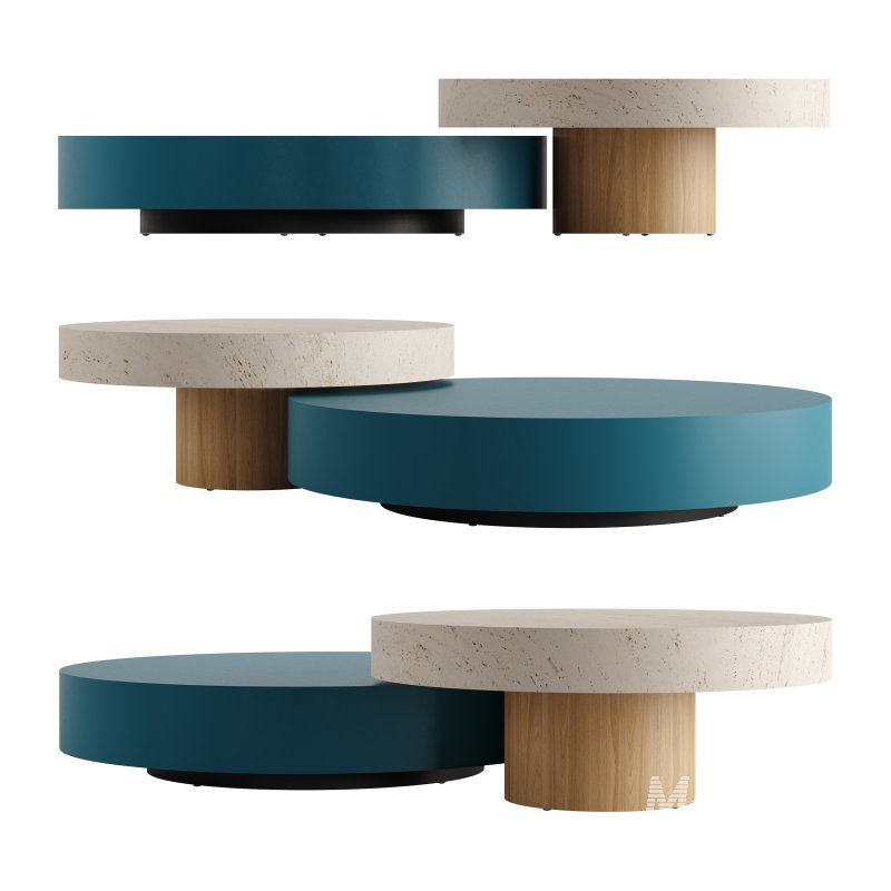 DOLMEN Round Coffee Table by Lema - Image 1