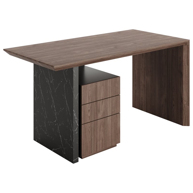 60 Modern Wooden Desk - Image 3