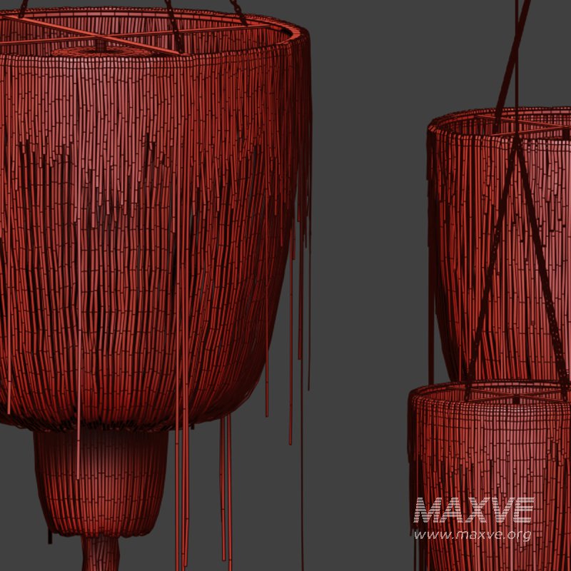 Large Round Double Ball Urchin Chandelier - Image 2