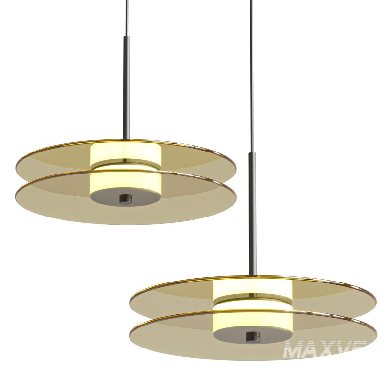 Creative Disc Art Pendant - Image 1