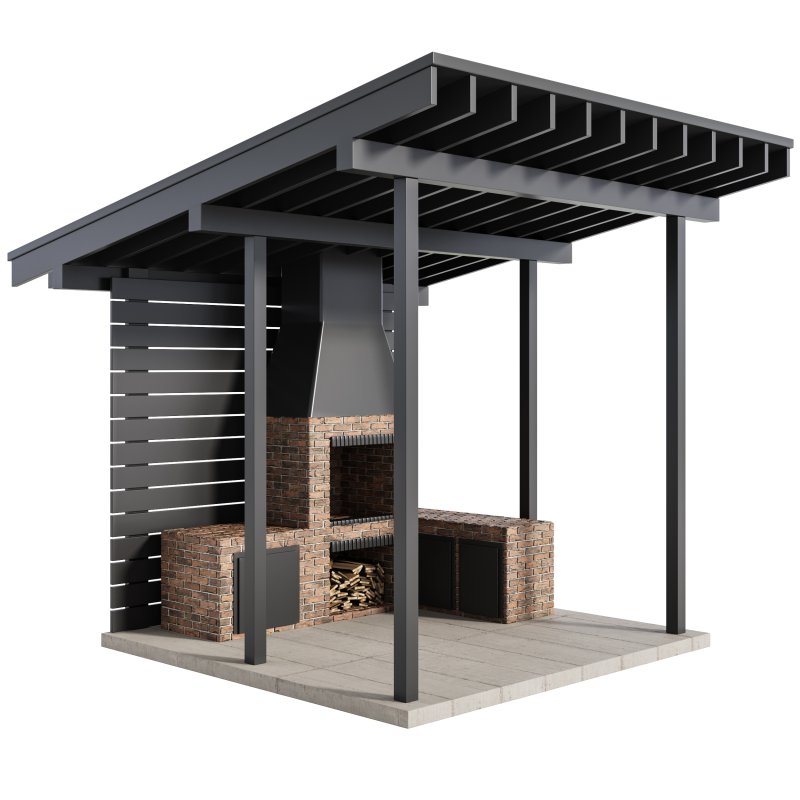 Modern Outdoor Kitchen 04 - Image 1
