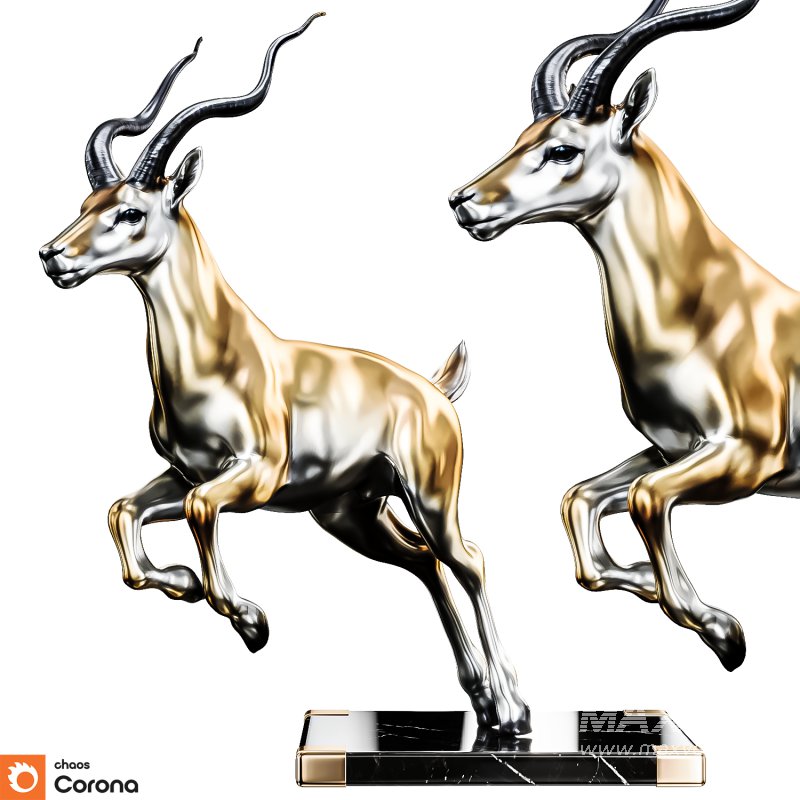 Gazelle Sculpture - Image 1