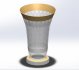 Flower vase models: 3D printing, metal processing, glass and crystal, interior decoration. - Thumbnail 2