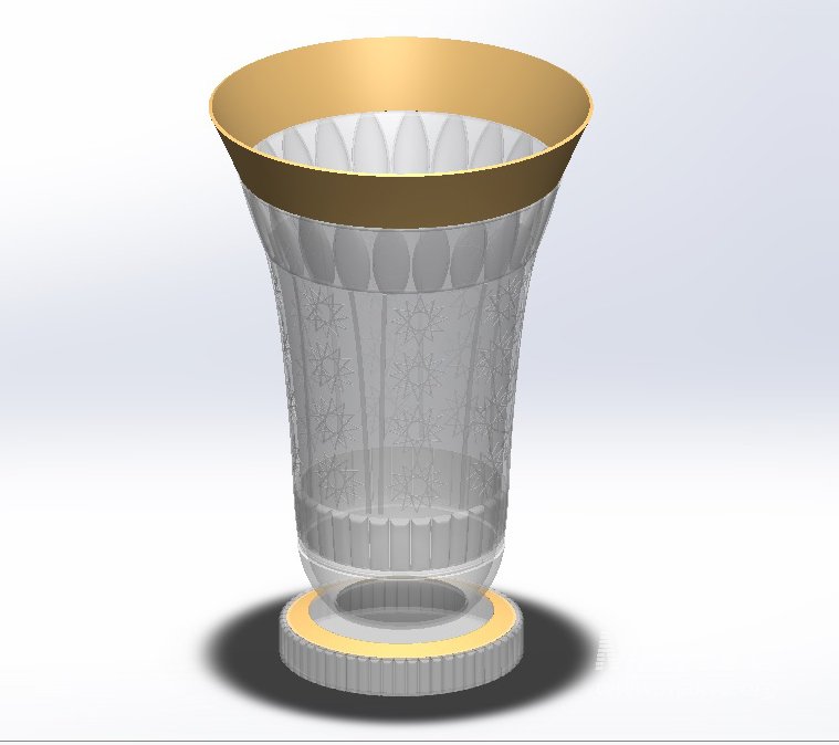 Flower vase models: 3D printing, metal processing, glass and crystal, interior decoration. - Image 2