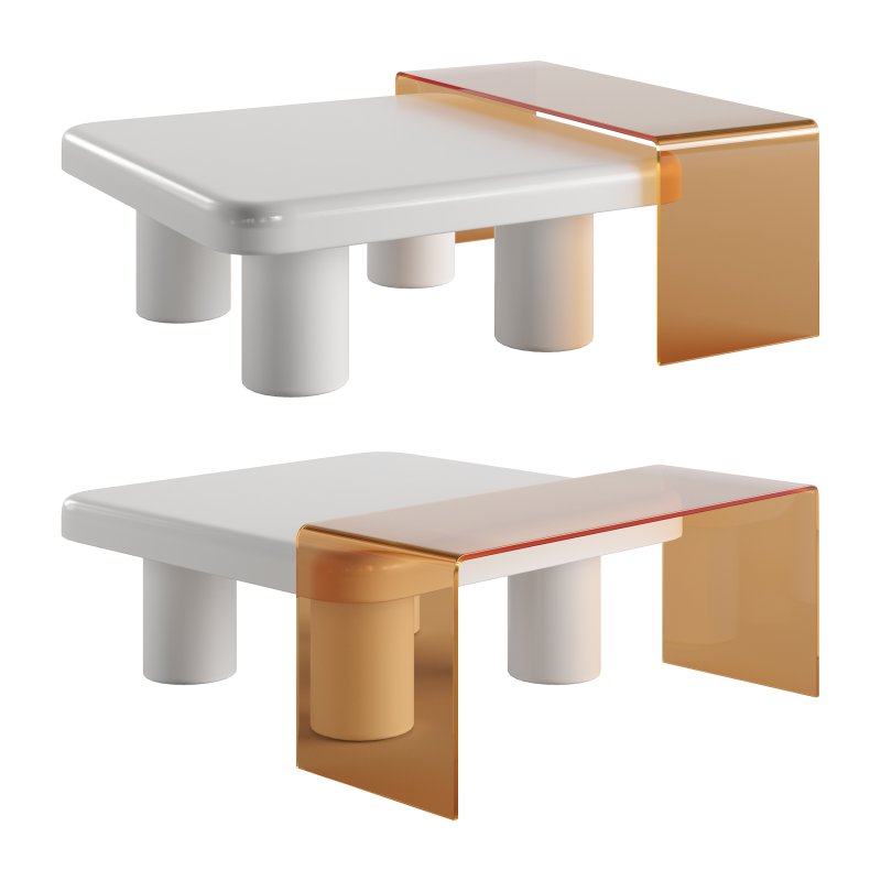 Square Nesting Coffee Table Set - Image 1