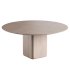 Porada Round walnut dining table - Thumbnail 2
