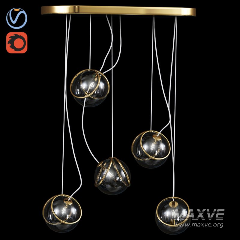 Pug Multi Light Pendant - Image 1