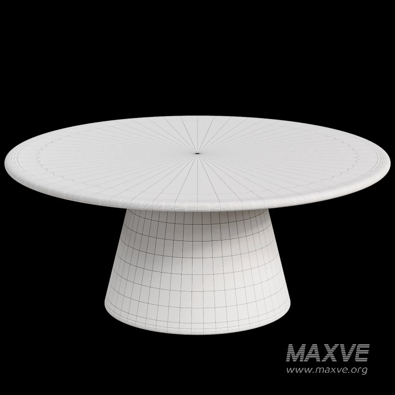 GAZZDA MUSHROOM Round oak coffee table - Image 3