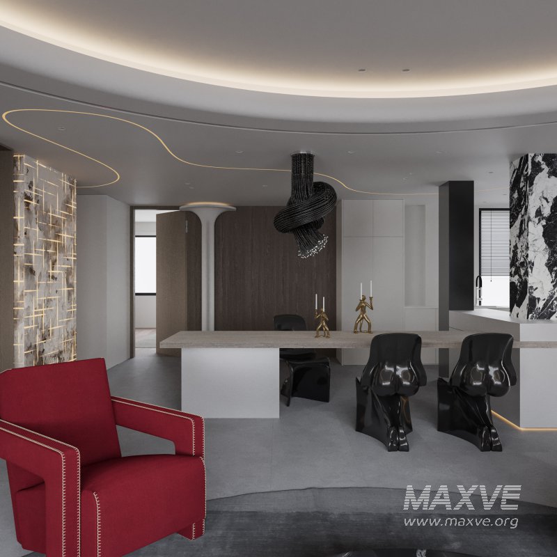 Modern living and dining room - Image 5