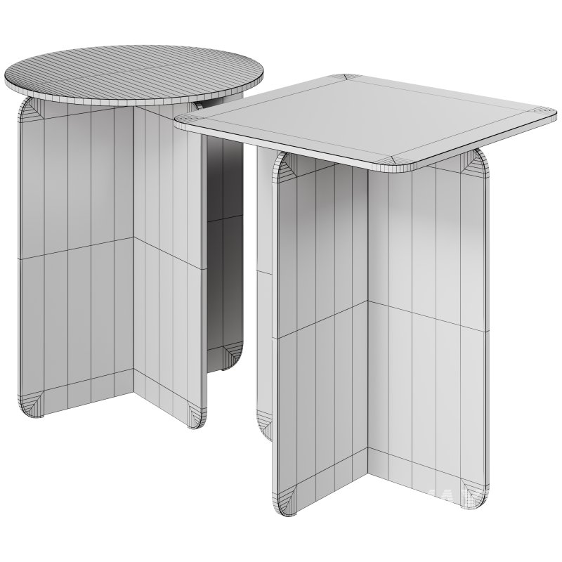 Amber-Brown Contemporary Side Table by Chairish - Image 2