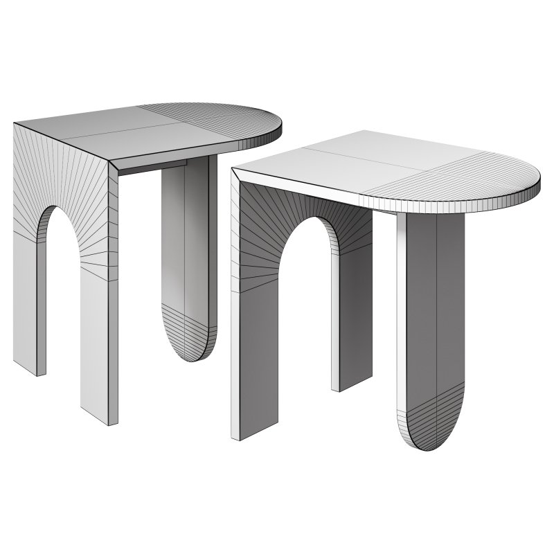 Arch Inspired Acrylic Side Table by Arch Under the Table - Image 1