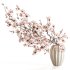 Magnolia Blossom Branches in White Ceramic Vase - Thumbnail 1