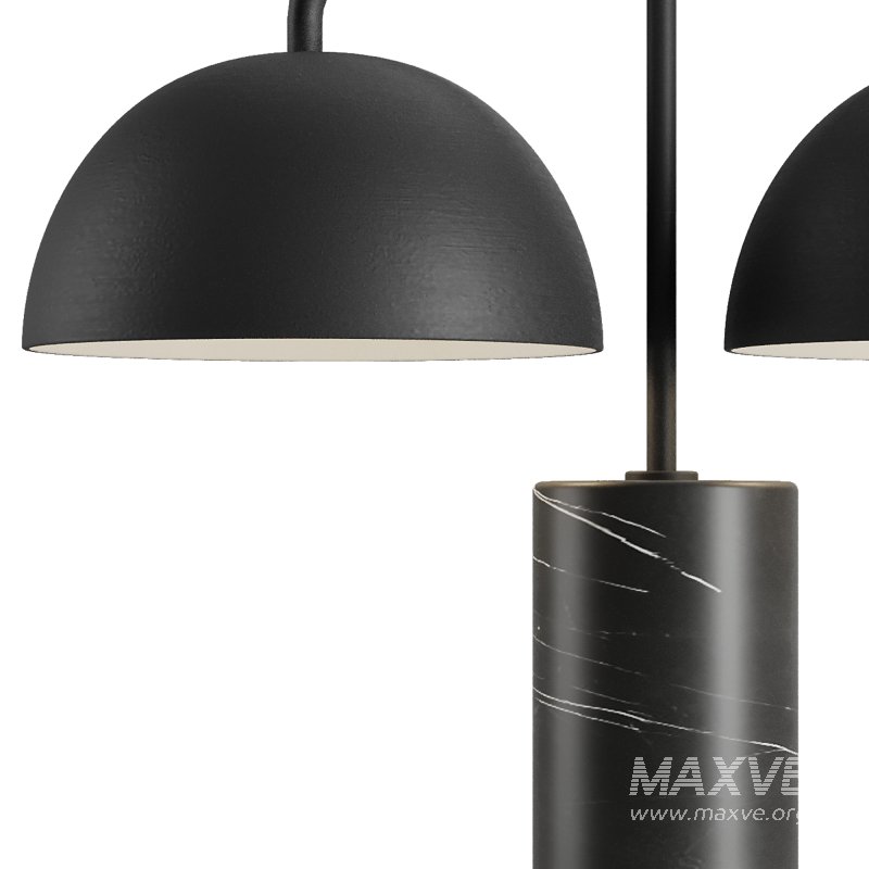 Domes Black Marble Table Lamp - Image 2