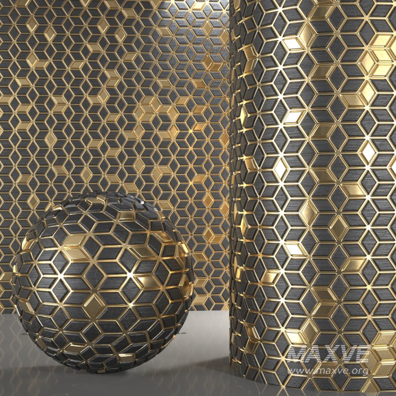 golden wall cover material - Image 5