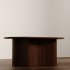 Modern Oval Wood Coffee Table - Thumbnail 2