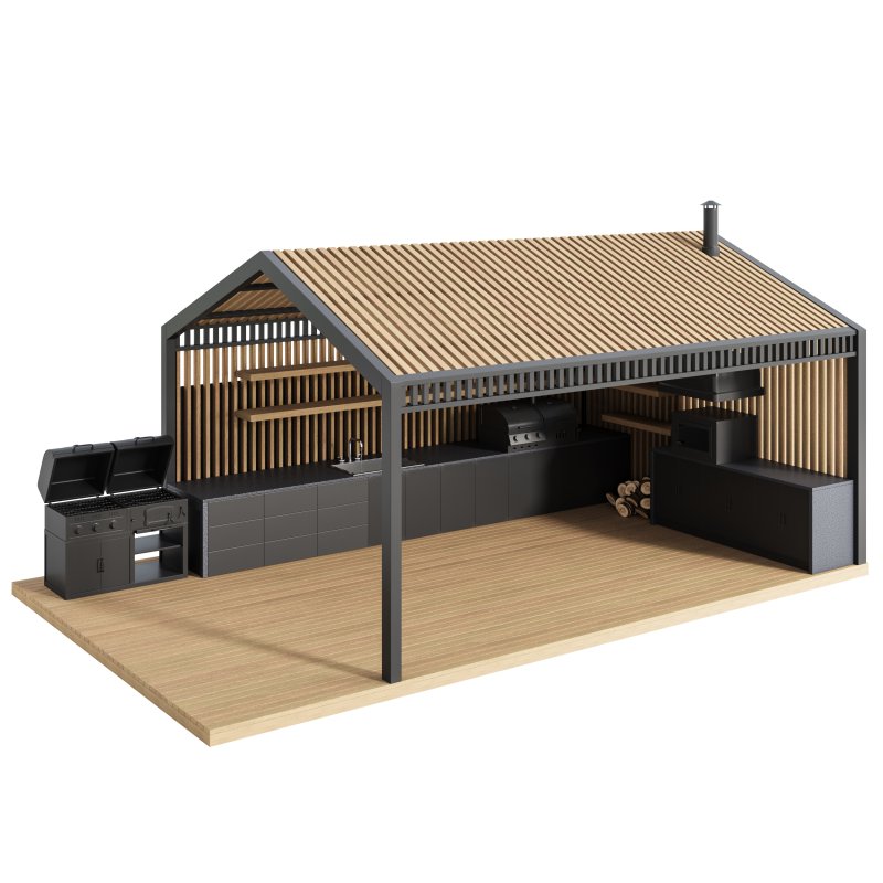 Modern Outdoor Kitchen 25 - Image 4