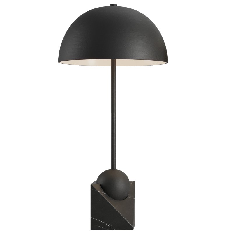 Venus Champagne Metal Dome Table Lamp - Image 3