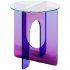 Twist Purple Blue Gradient Glass Side Table by Studio Monsoleil - Thumbnail 3