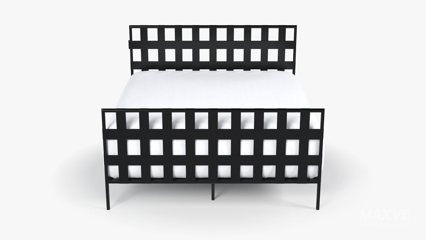 Black Metal Bed - Image 3