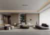 Modern living room and dining room interior scene - Thumbnail 1