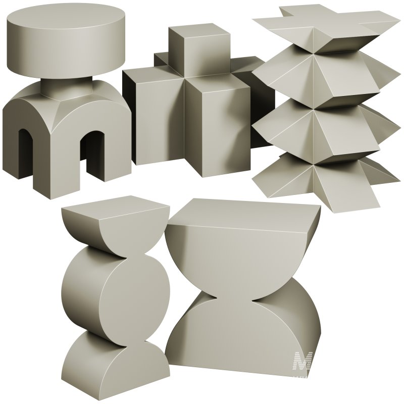 Studio Brancusi Sculptural Side Tables Matte Steel Customizable by 1stDibs - Image 7