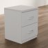 Modern White 2-Drawer Cabinet - Thumbnail 1