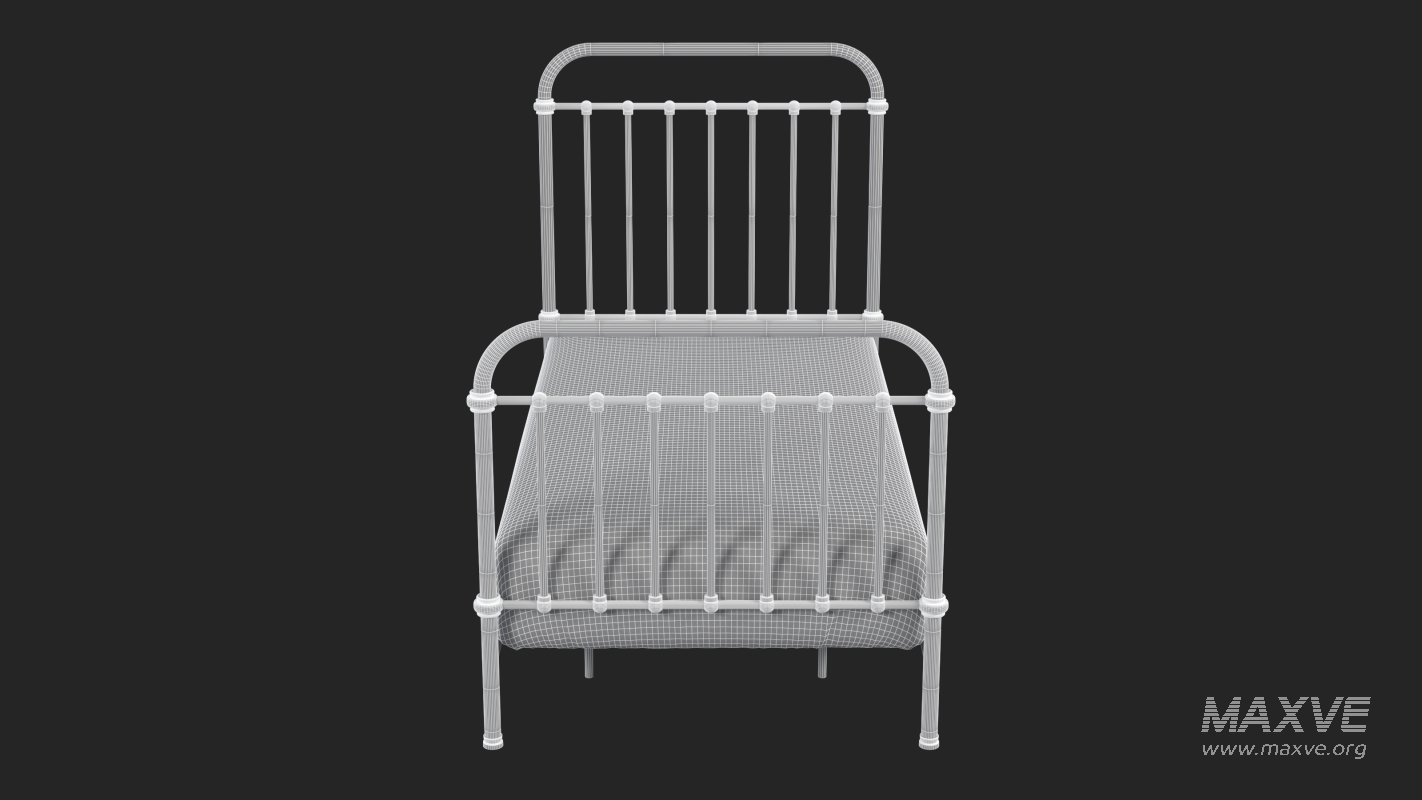 Black Metal Bed - Image 10