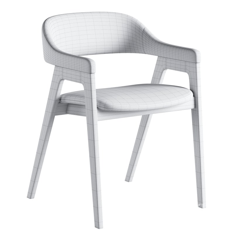 Lando Leather Dining Chair - Image 3