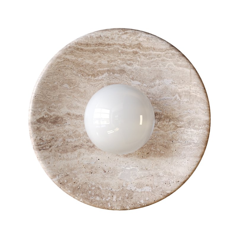 : Sonoma Wood And Stone Wall Light Sconce - Image 5