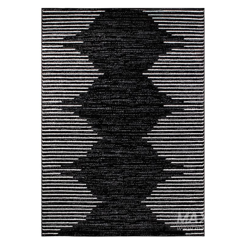 Rugshop Bohemian Stripe Stain Resistant High Traffic Living Room Kitchen Bedroom Dining Home Office Area Rug - Image 1