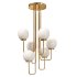 ILLOGICA ALLEGRIA Chandelier WHITE AND BRASS - Thumbnail 1